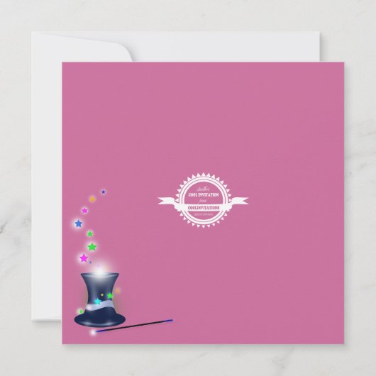 Birthday Pet Magical Magicians Kaart (Achterkant)