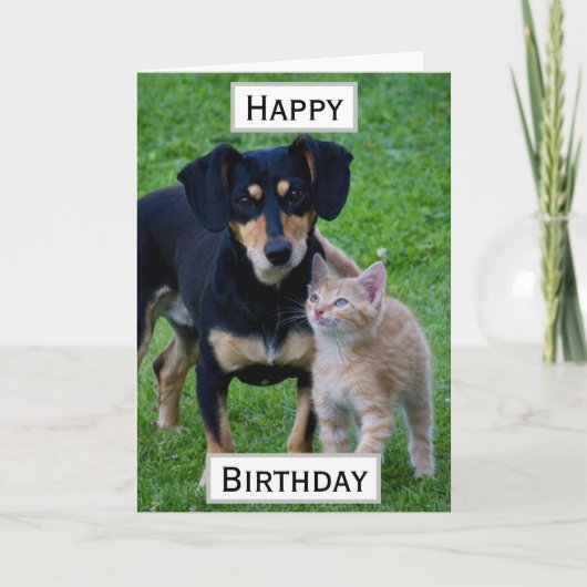 Birthday Pet Parent Foto Kaart (Voorkant)
