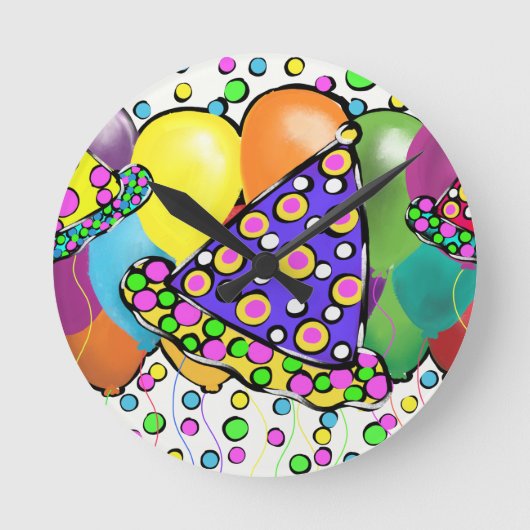 BIRTHDAY-PETTEN ONTWERP RONDE KLOK (Voorkant)