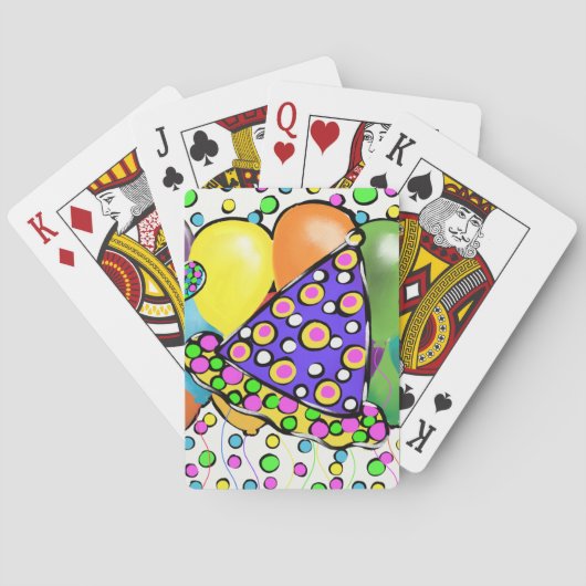 BIRTHDAY-PETTEN ONTWERP SPEELKAARTEN (Achterkant)