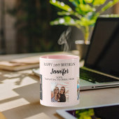 Birthday photo best friends blush pink mok