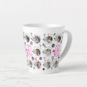  Birthday Photo Collage For Daughters Latte Mok (Rechterhoek)