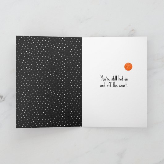 Birthday Pickleball Stick Figuur Girl Kaart (Binnen)