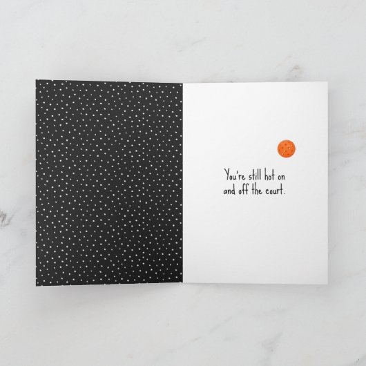 Birthday Pickleball Stick Figuur Girl Kaart (Binnen)