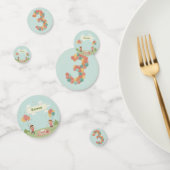 Birthday Picnic, Cute Retro Style, Age 3 Confetti (Groep)