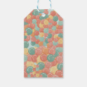 Birthday Picnic, Cute Retro Style Cadeaulabel (Achterkant)