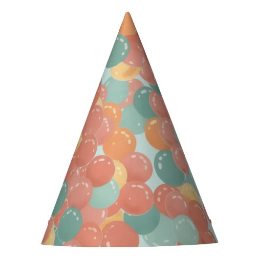 Birthday Picnic, Cute Retro Style Feesthoedjes (Voorkant)