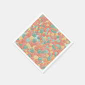 Birthday Picnic, Cute Retro Style Servet (Hoek)