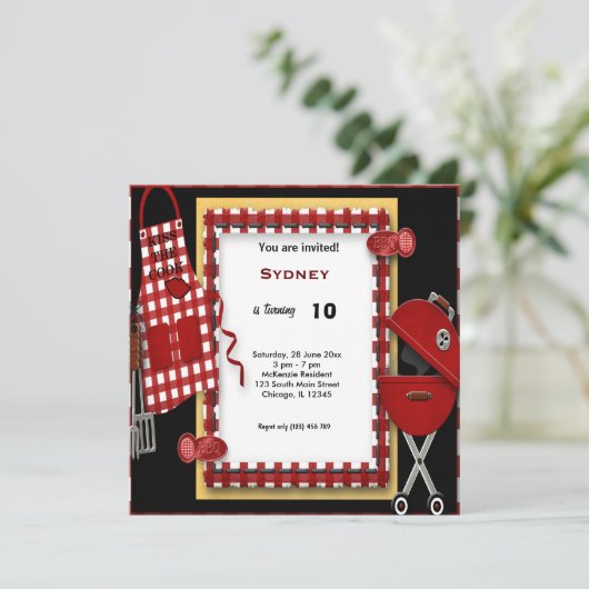 Birthday Picnic Kaart (Staand voorkant)