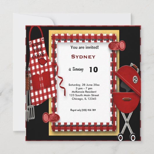 Birthday Picnic Kaart (Voorkant)