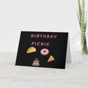 Birthday Picnic Party Kaart