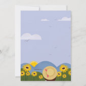 Birthday Picnic Uitnodiging (Achterkant)