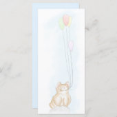 Birthday Pika Flat Kaart (Voorkant / Achterkant)