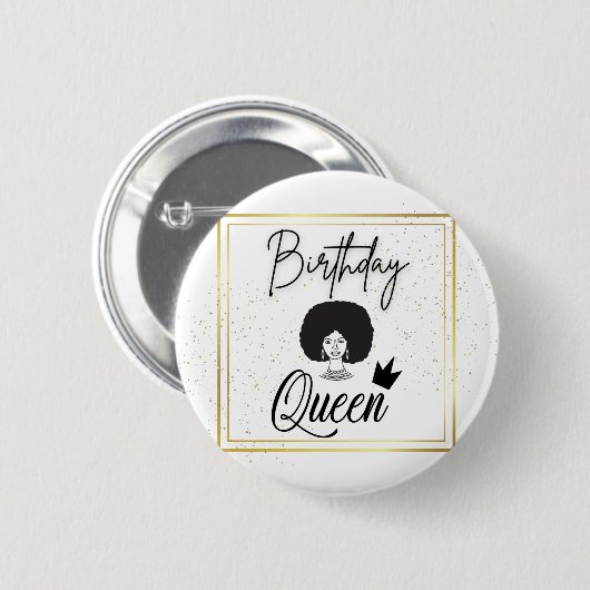 Birthday Pin Ronde Button 5,7 Cm (Voorkant /achterkant)