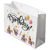 Birthday Pinatas Gift Bag Groot Cadeauzakje (Achterkant Gekanteld)