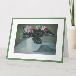 Birthday Pink African violet art door Pola.B.Alex Kaart
