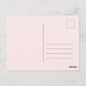 Birthday PInk Bloem Briefkaart (Achterkant)