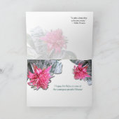 Birthday Pink Bromeliad Kaart (Binnen)