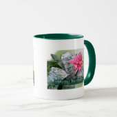 Birthday Pink Bromeliad Mok (Voorkant rechts)