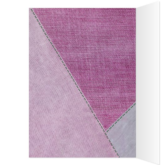 Birthday Pink Denim Heart (Binnen (Links))