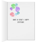 Birthday Pink Denim Heart (Binnen (Rechts))