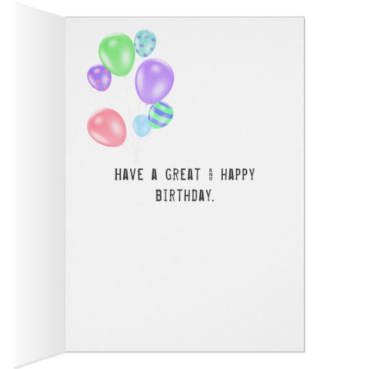 Birthday Pink Denim Heart (Binnen (Rechts))