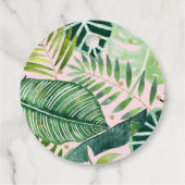 Birthday Pink & Gold Dinosaur Safari Bedankjes Labels (Achterkant)