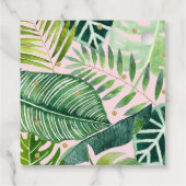 Birthday Pink & Gold Dinosaur Safari Bedankjes Labels (Achterkant)