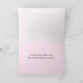 Birthday Pink Petunia op Old Wood Kaart (Binnen)