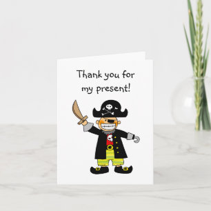 Birthday pirate, bedankt voor mijn cadeau