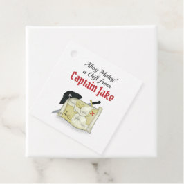 Birthday Pirate Map Kinder Cute Personalized Custo Bedankjes Labels