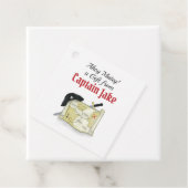 Birthday Pirate Map Kinder Cute Personalized Custo Bedankjes Labels (In situ)