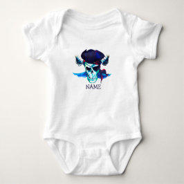 Birthday Pirate Skull Baby Bodysuit