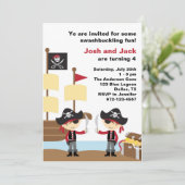 Birthday Pirates Kaart (Staand voorkant)