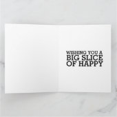 BIRTHDAY PIZZA MET CANDLES big KAART (Binnen)