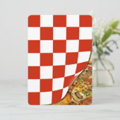 Birthday Pizza Party Kaart (Staand voorkant)