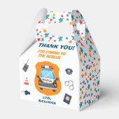 Birthday politietag bedankdoosjes (Voorkant Zijde)