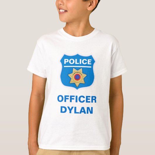 Birthday politietag t-shirt (Voorkant)