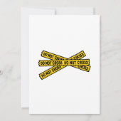 Birthday, politieuitnodiging kaart (Achterkant)