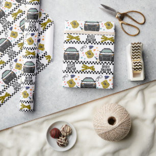 Birthday, politiewagen cadeaupapier