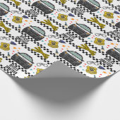 Birthday, politiewagen cadeaupapier (Hoek)