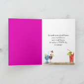 Birthday Polka Dot teenslippers Kaart (Binnen)