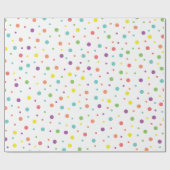 Birthday Polka Dots Cadeaupapier (Vlak)