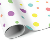 Birthday Polka Dots Cadeaupapier (Rol Hoek)