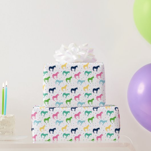 Birthday Ponies Gift Wrap Cadeaupapier (Feestgeschenken)