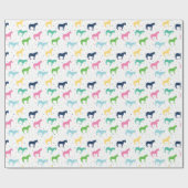 Birthday Ponies Gift Wrap Cadeaupapier (Vlak)