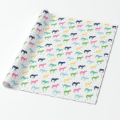 Birthday Ponies Gift Wrap Cadeaupapier (Uitgerold)