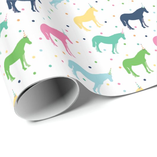 Birthday Ponies Gift Wrap Cadeaupapier (Rol Hoek)