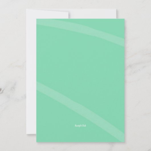 Birthday Pool Party Kaart (Achterkant)