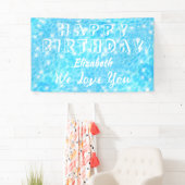 Birthday poolpartij Beach party Water ripples chic Spandoek (Insitu)